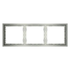 Изображение Рамка пластиковая VOLTUM S70 на 3 поста (сталь)
